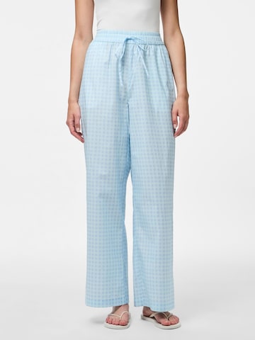 PIECES Loosefit Broek 'PCLiliane' in Blauw: voorkant