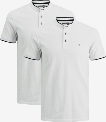 JACK & JONES Shirt 'Paulos Mao' in White: front