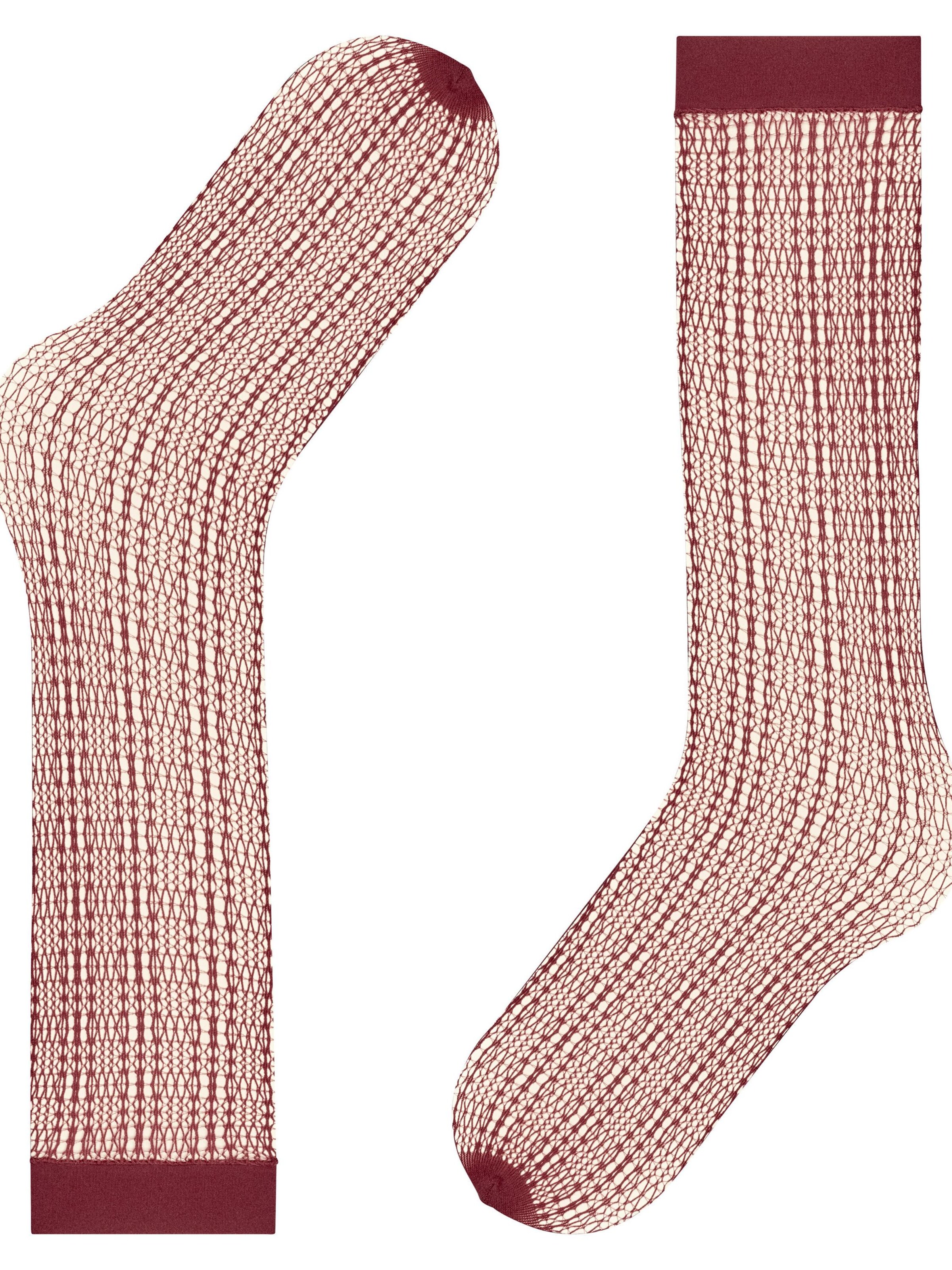 FALKE Overknee Strümpfe 'Crossroads'‌‌‌‌‌‌‌ in Rot