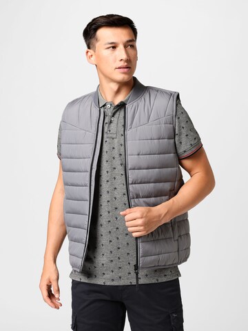 TOM TAILOR DENIM Vest in Grey: front