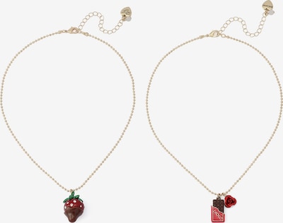 Betsey Johnson Sada šperků 'Love Spell' ve velikosti One Size - čokoládová / zlatá / tmavě zelená / červená, Produkt