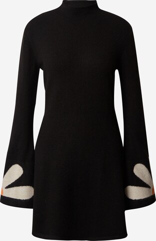 florence by mills exclusive for ABOUT YOU Knit dress 'Captivated' in Black: front