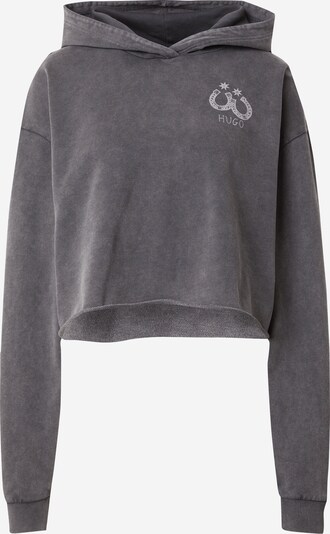 HUGO Sweatshirt 'Dephana' in grau / schwarz, Produktansicht