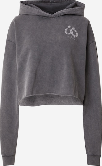 HUGO Sweatshirt 'Dephana' in Grey / Black, Item view