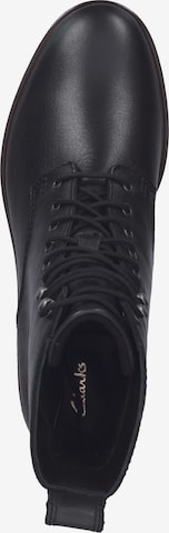 CLARKS Lace-Up Ankle Boots in Black