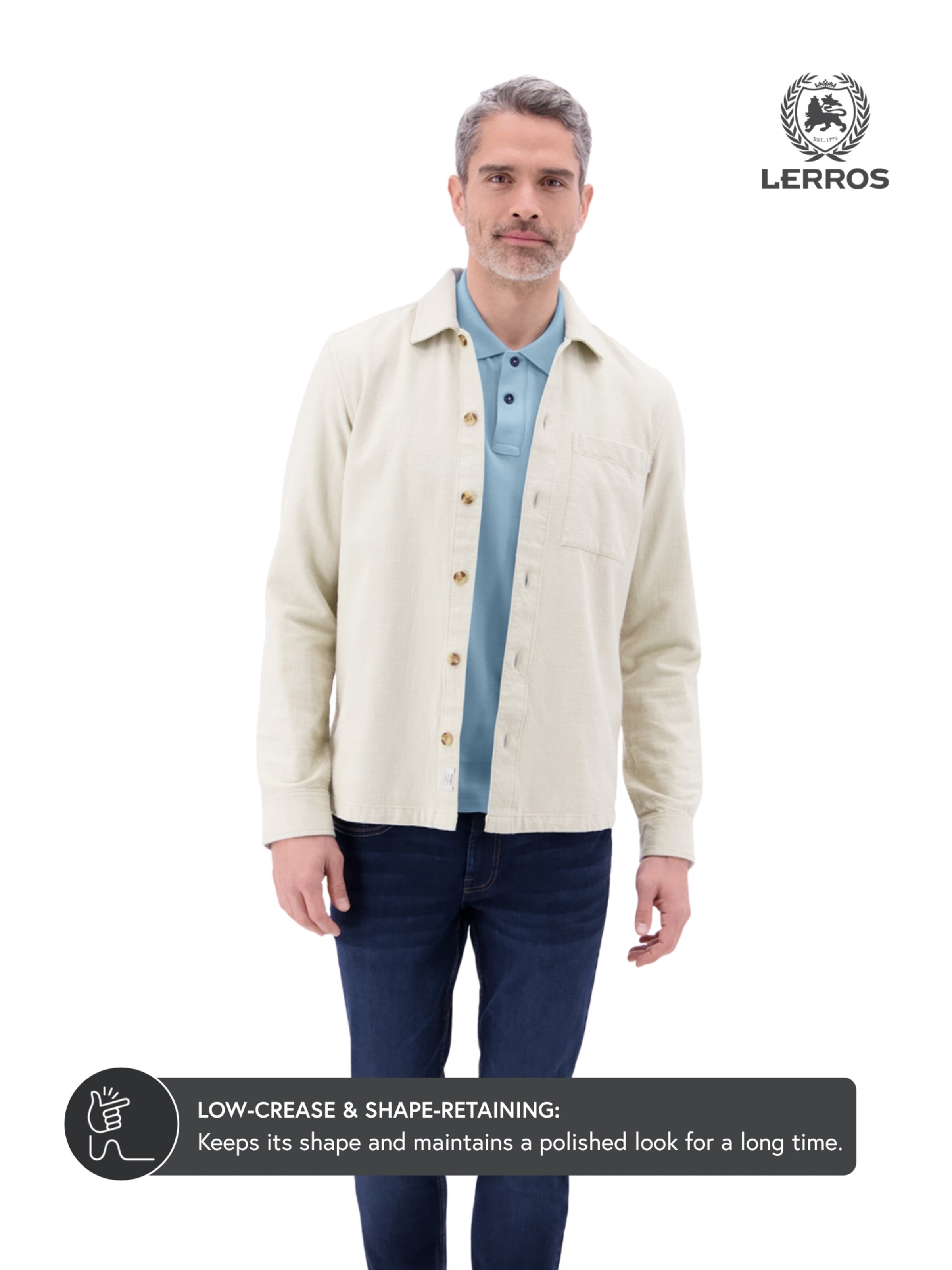 LERROS Shirt in Blue