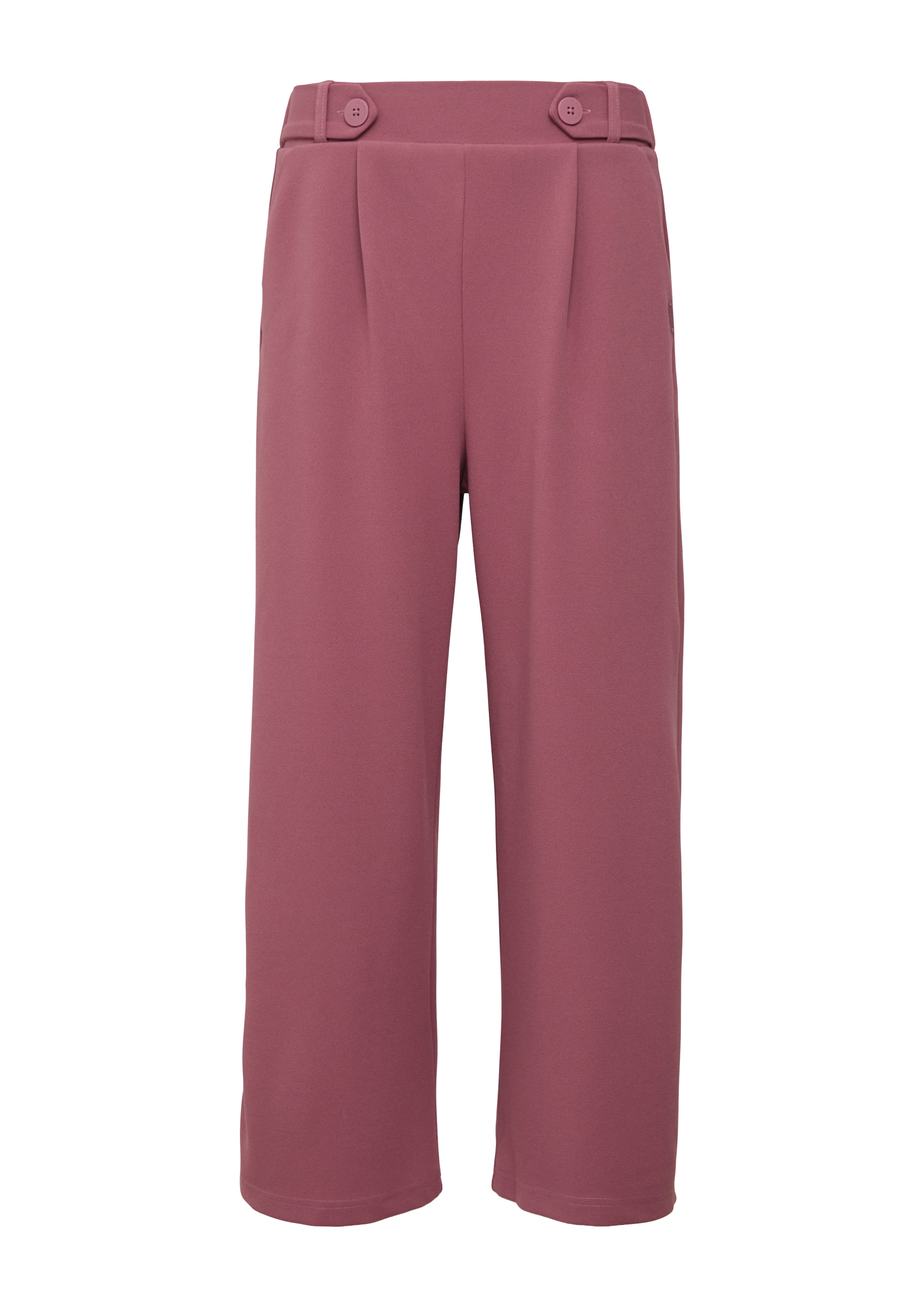 QS Bandplooibroek in Roze: voorkant