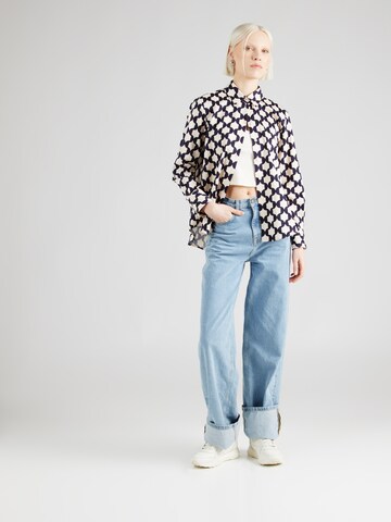 SEIDENSTICKER Blouse 'Schwarze Rose' in Blue