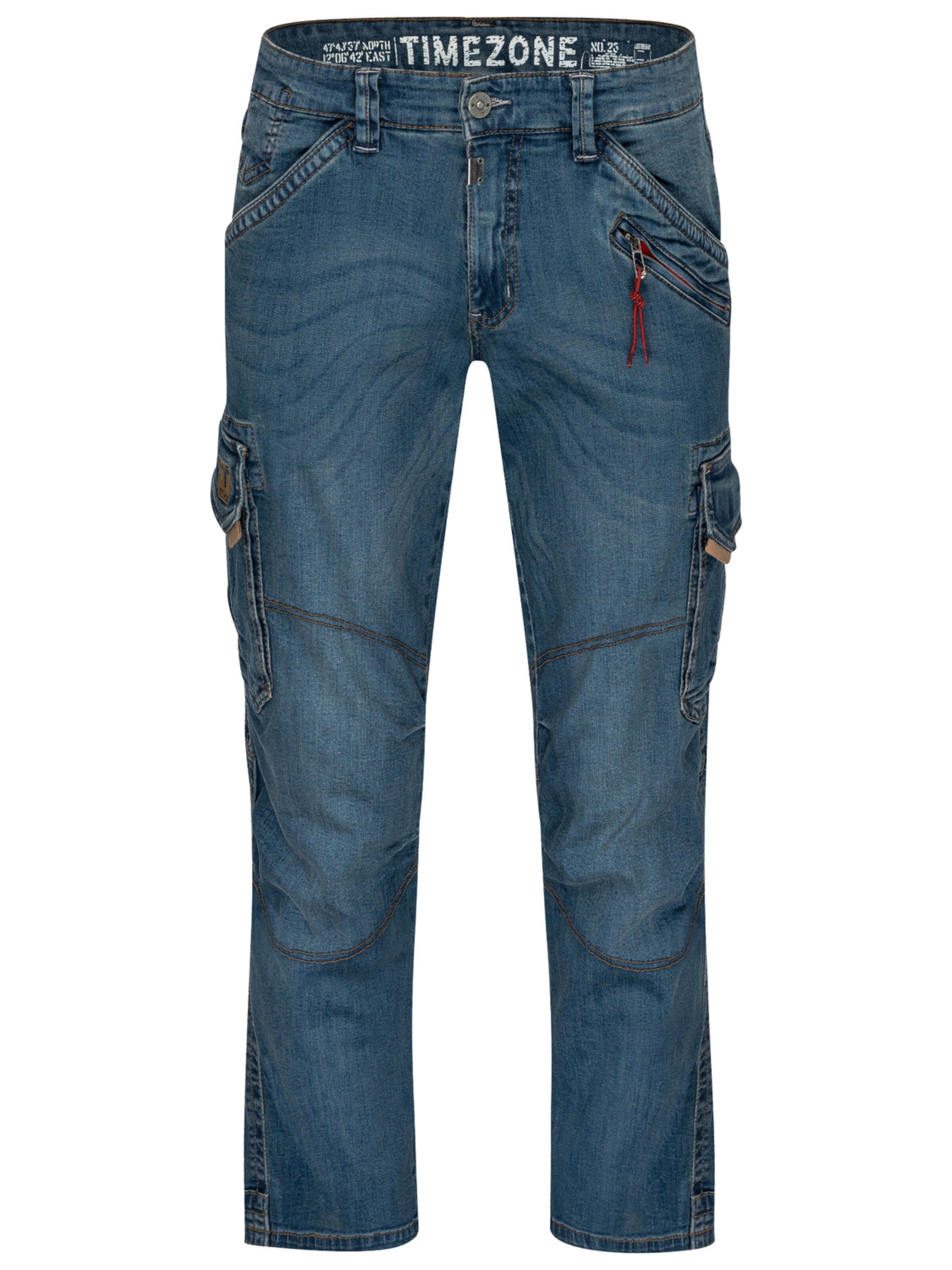 TIMEZONE Regular Cargo jeans in Blue: front