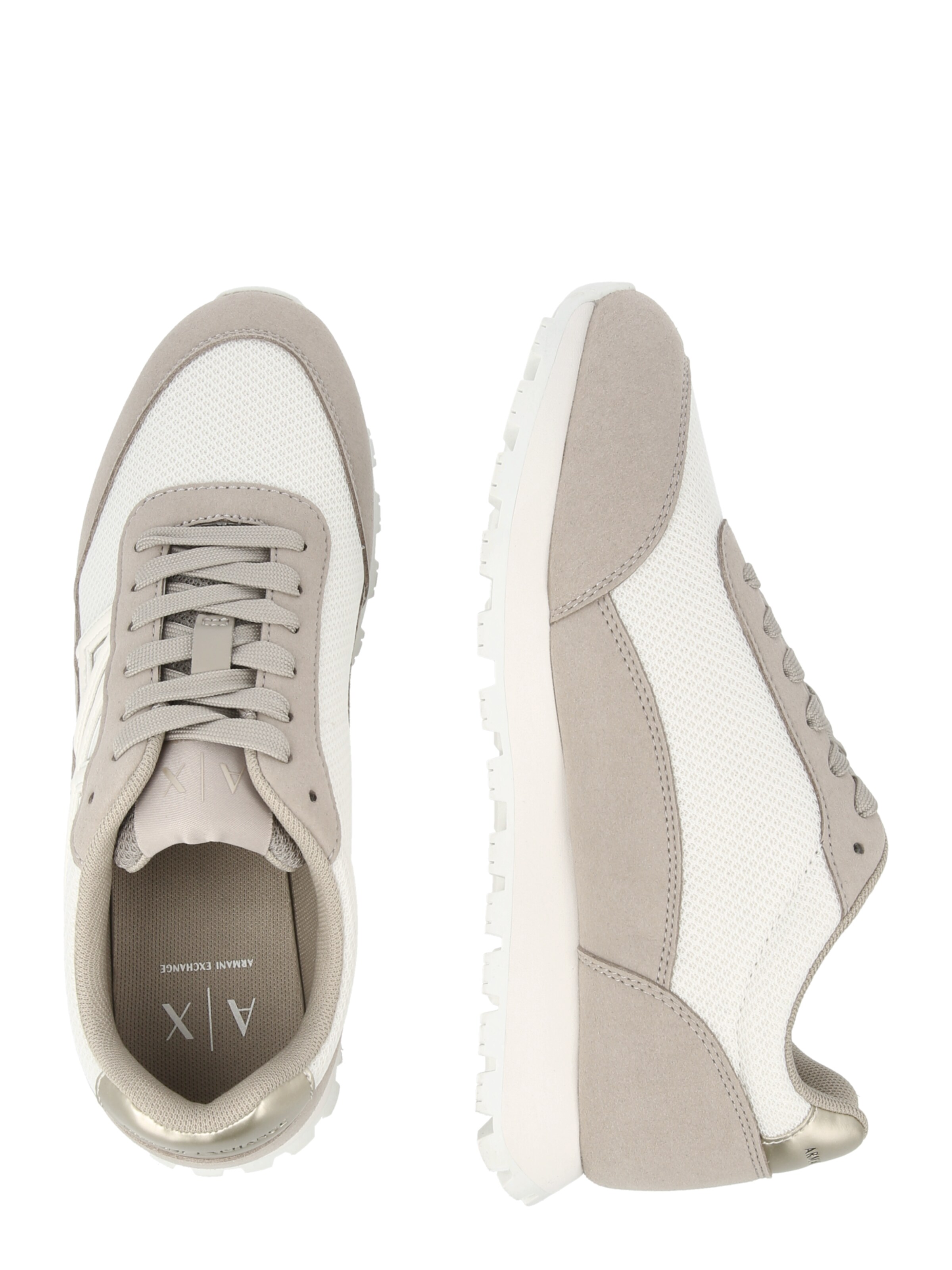 ARMANI EXCHANGE Sneakers laag in Beige