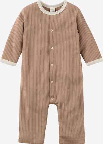 hessnatur Dungarees in Brown: front