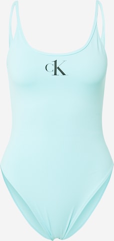 Calvin Klein Swimwear Badeanzug in Blau: front