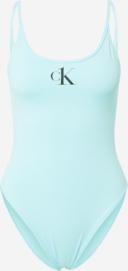Costum de baie întreg Calvin Klein Swimwear pe turcoaz / negru, Vizualizare produs