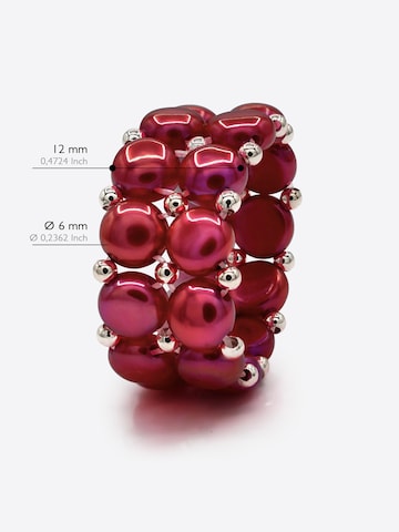 Bague 'TUILERIES' Ateliers Saint Germain en rouge
