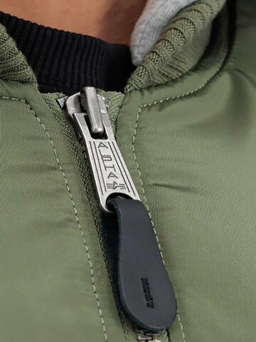ALPHA INDUSTRIES Between-Season Jacket 'MA-1 ZH Back EMB' in Green