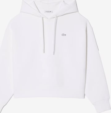 Sweat-shirt LACOSTE en blanc : devant