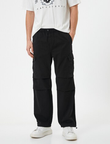 Koton Regular Cargobroek in Zwart: voorkant