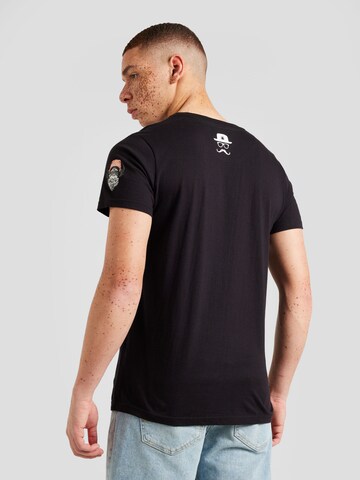 BRAVE SOUL T-Shirt 'LIBERA' in Schwarz