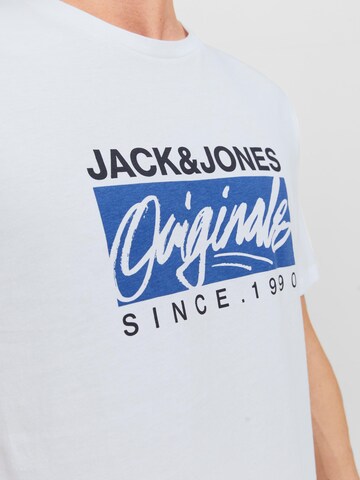 T-Shirt 'Races' JACK & JONES en blanc