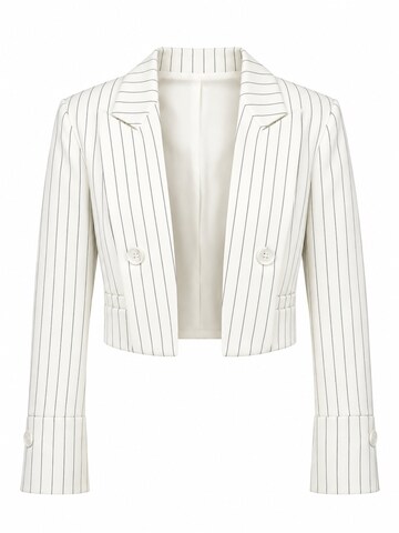 Blazer 'Line Cropped Blazer' di FYS in bianco: frontale