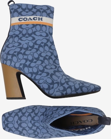COACH Stiefelette 38 in Blau: Vorderseite