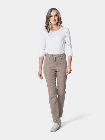 Coupe slim Jean 'LOUISA' Goldner en gris