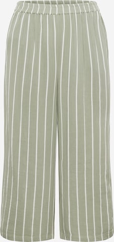 Wide Leg Pantalon ONLY Carmakoma en vert : devant