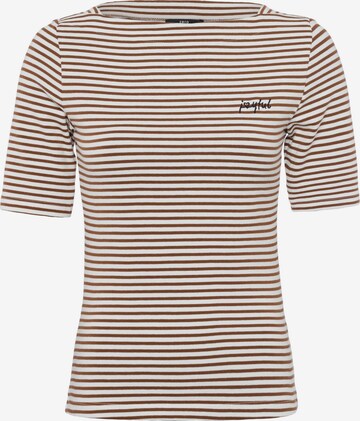zero Shirt mit Streifen in Braun: predná strana