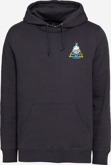 HUF Sweatshirt in Night blue / Light blue / Light yellow / Dark grey / White, Item view