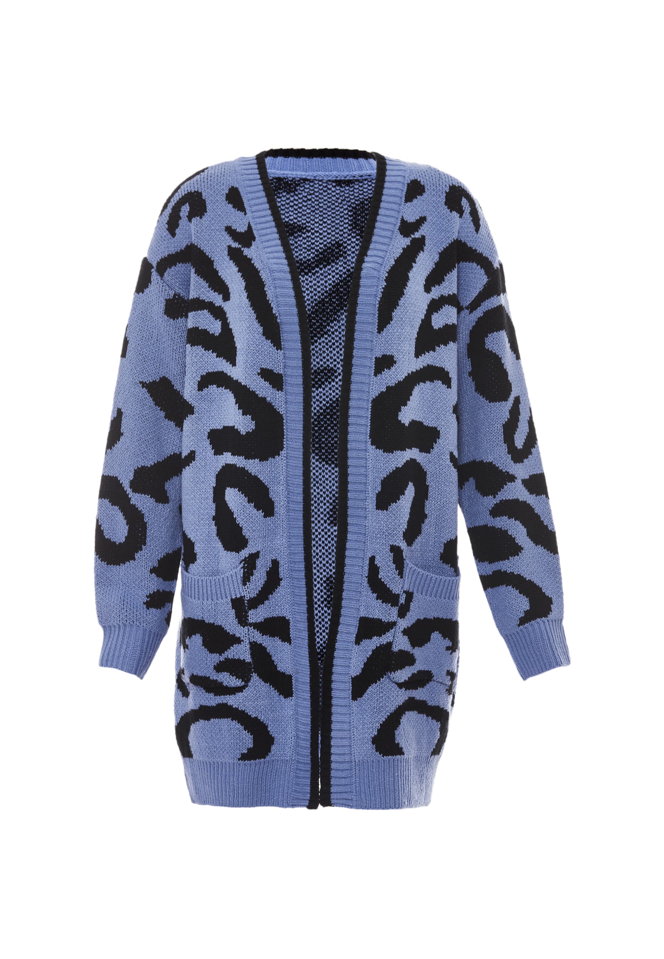 ebeeza - Casaco de malha em azul: frente