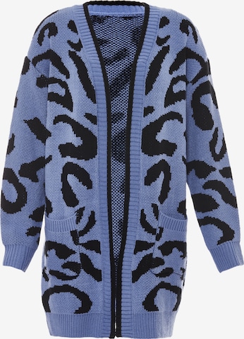 ebeeza - Casaco de malha em azul: frente