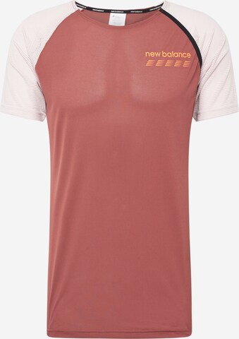 new balance Performance shirt 'Accelerate Pacer' in Brown: front