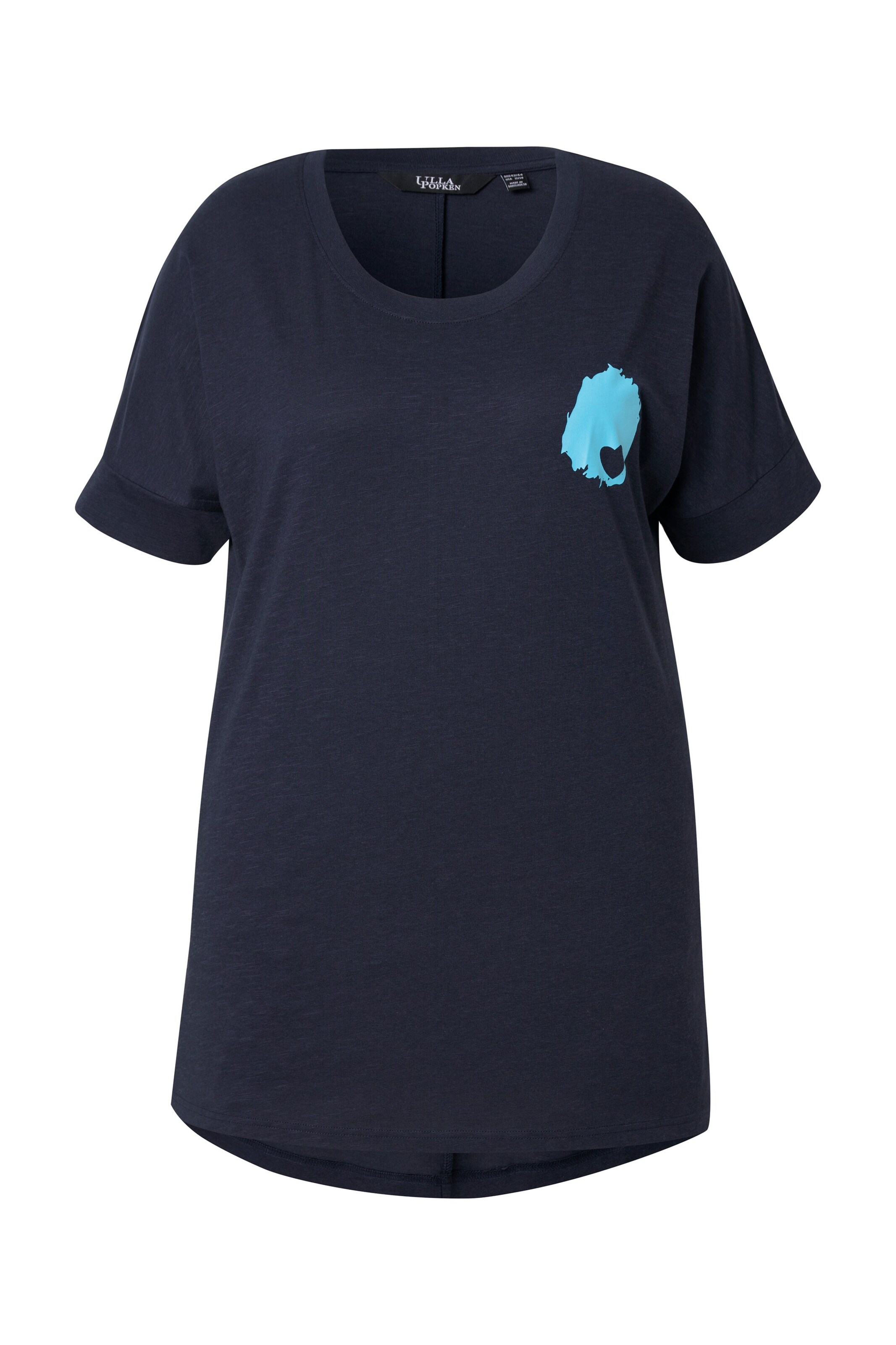 Ulla Popken Shirt in Blauw: voorkant