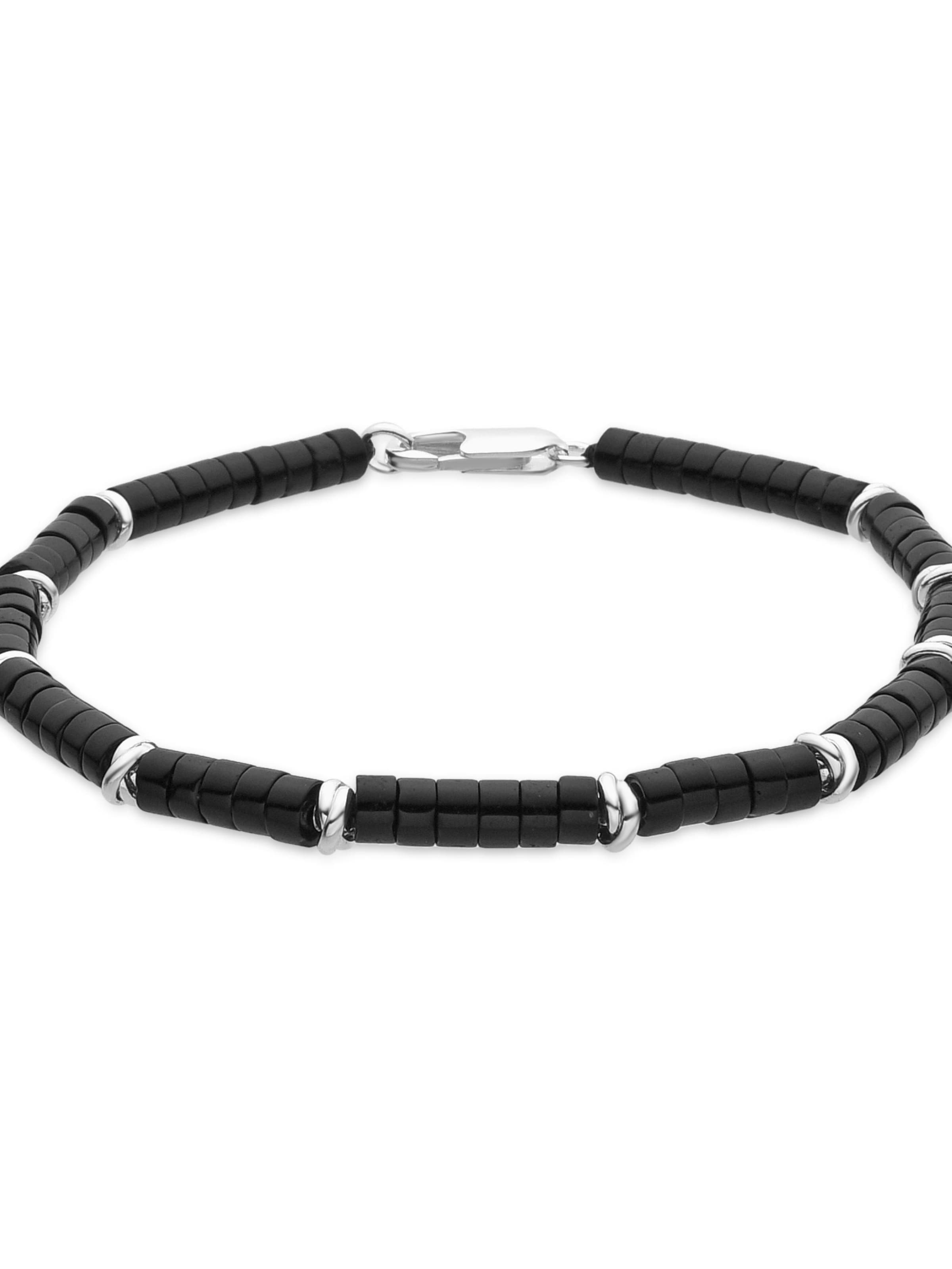 Luxenter Armband 'SILBI'‌‌‌‌‌ in Schwarz