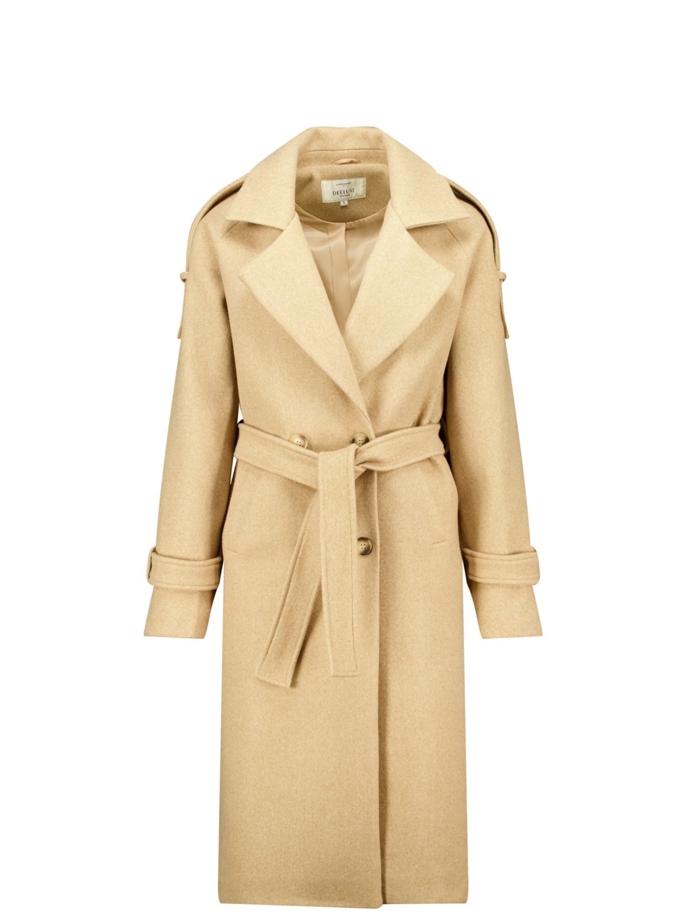 Manteau d’hiver Deeluxe en beige : devant