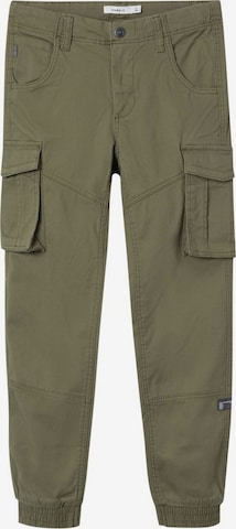 NAME IT - Tapered Pantalón 'Bamgo' en verde