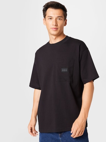 Calvin Klein Jeans T-Shirt in Schwarz: predná strana