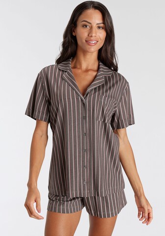 s.Oliver Pyjama in Bruin: voorkant