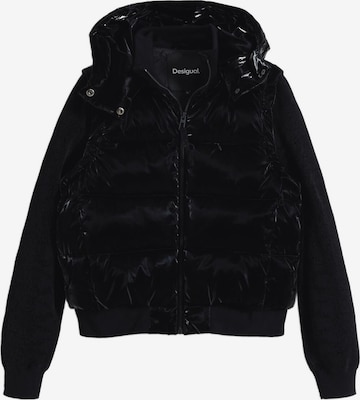 melns Desigual Ziemas jaka: no priekšpuses