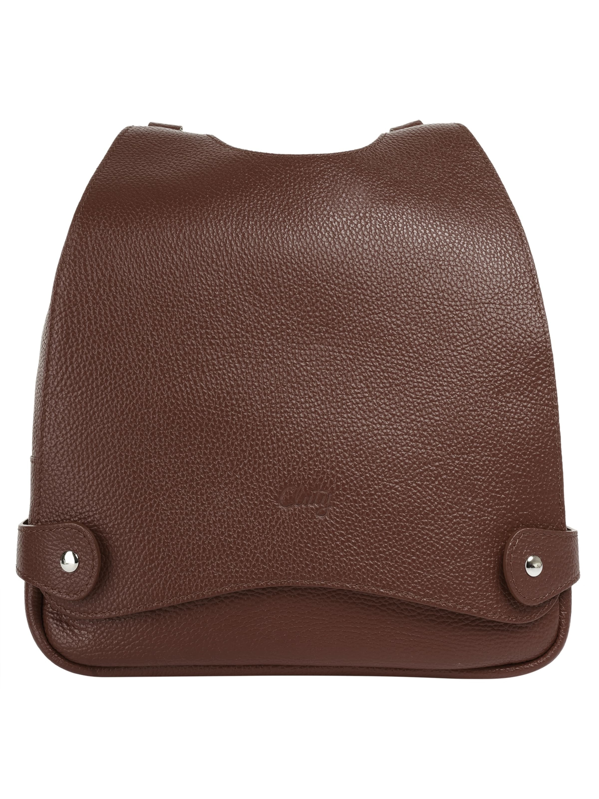 Sac à dos Cluty en marron : devant