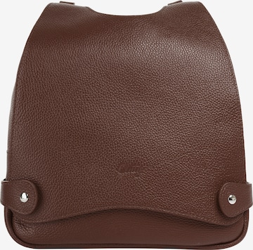 Sac à dos Cluty en marron : devant