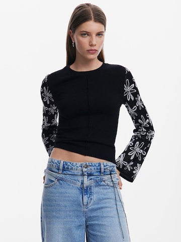 Desigual Tričko – černá: přední strana