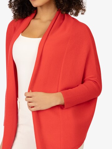 Rainbow Cashmere Knit Cardigan in Red