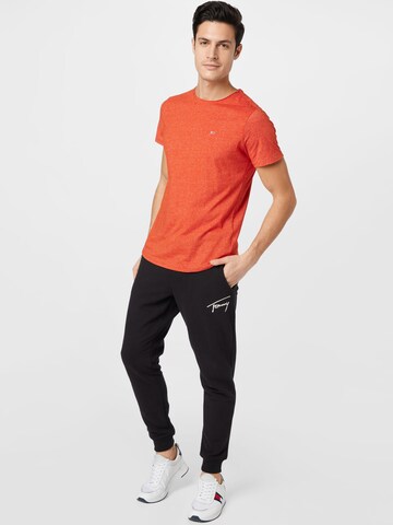 Tommy Jeans Koszulka 'Jaspe' w kolorze pomarańczowy