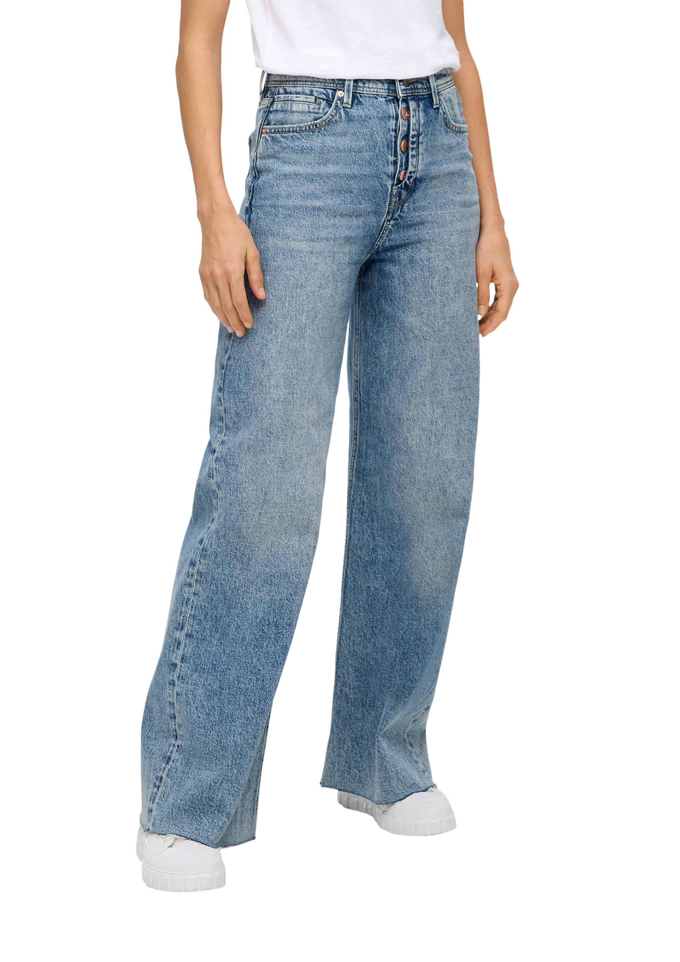 s.Oliver Wide Leg Jeans 'Suri' in Blau: Vorderseite
