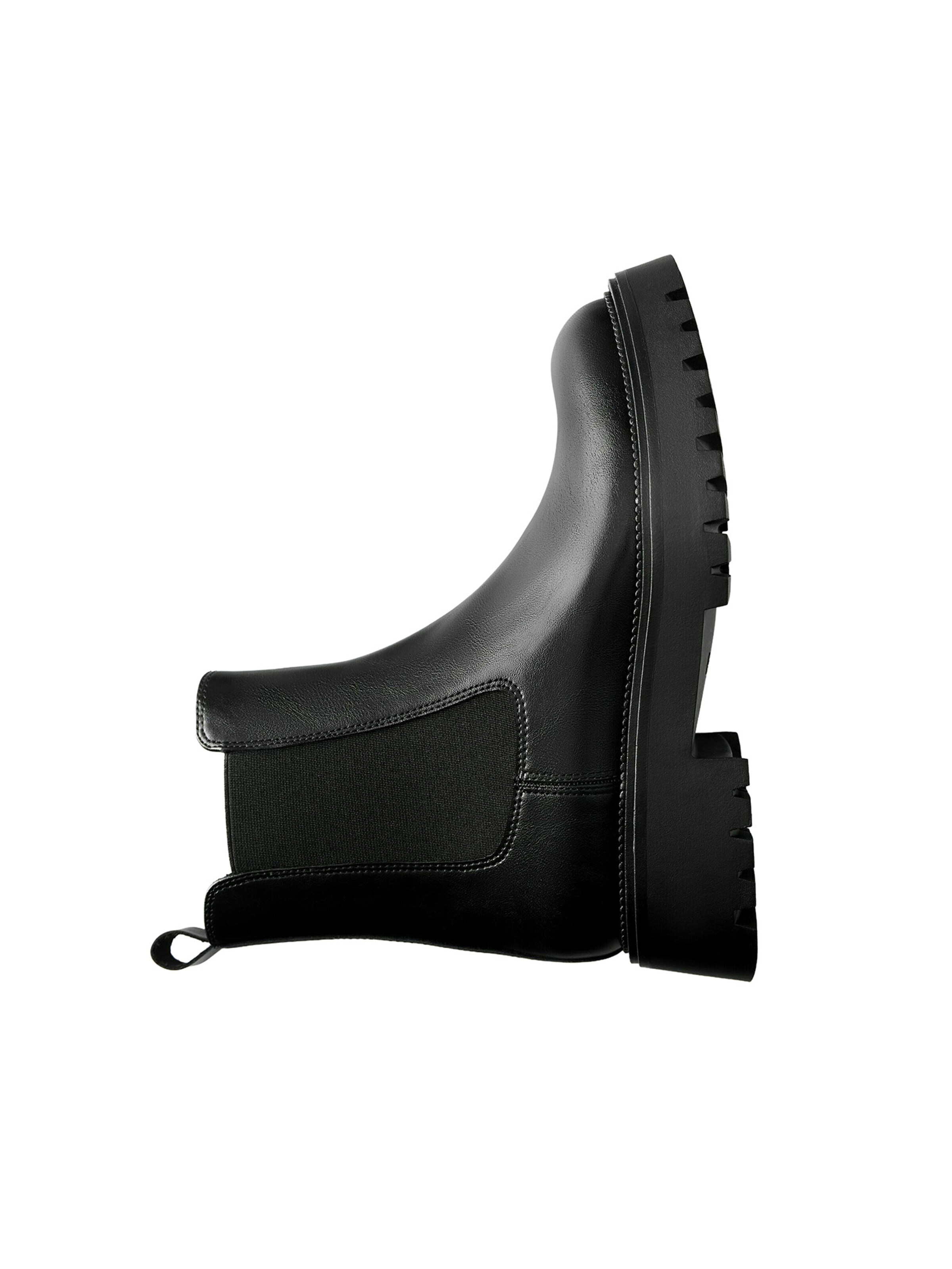 Pull&Bear Chelsea Boots in Schwarz