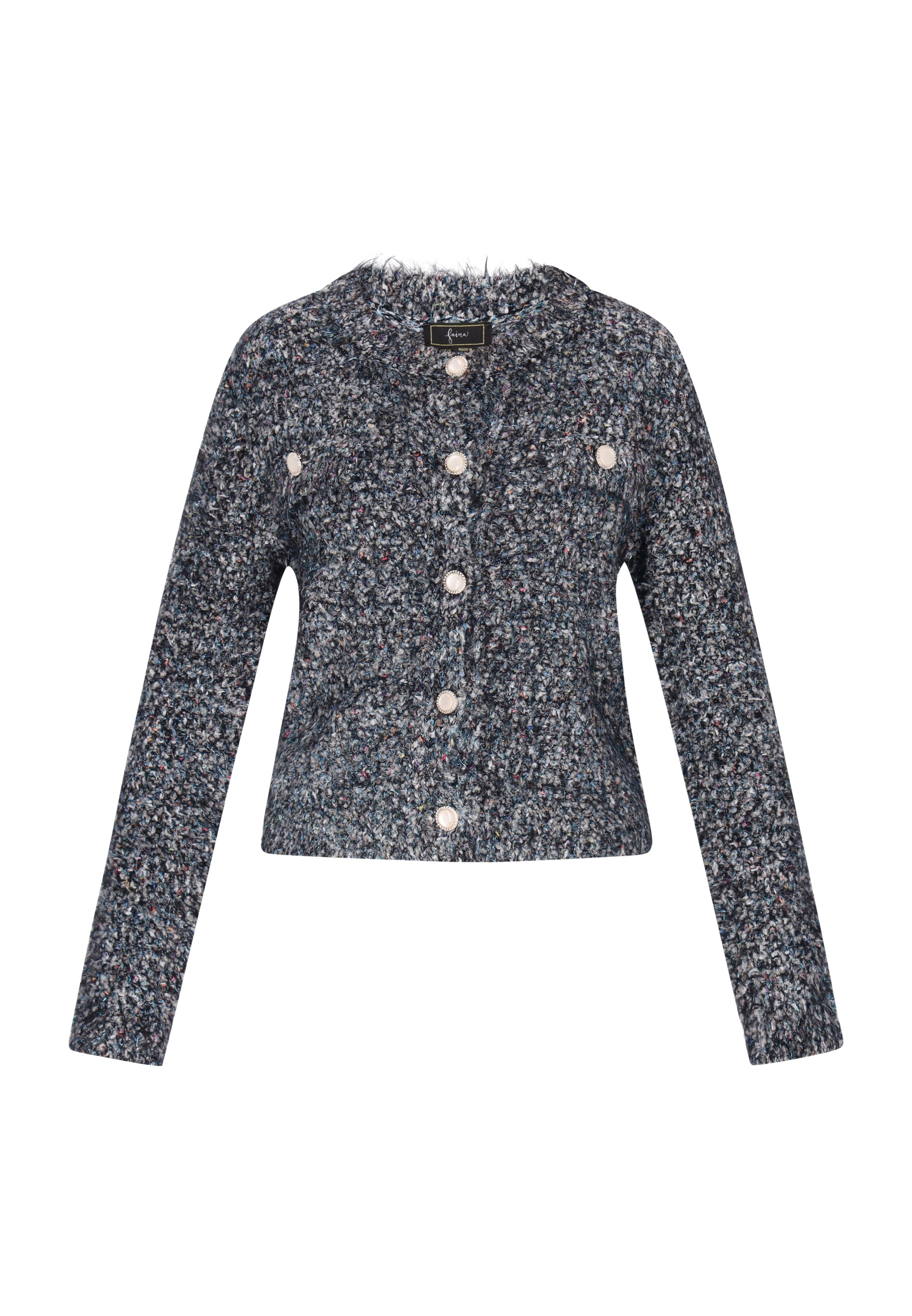 faina Pletena jopa | črna barva: sprednja stran