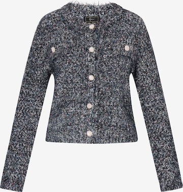 faina Strickjacke in Schwarz: Vorderseite