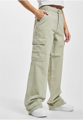 Wide leg Pantaloni cu buzunare de la DEF pe verde