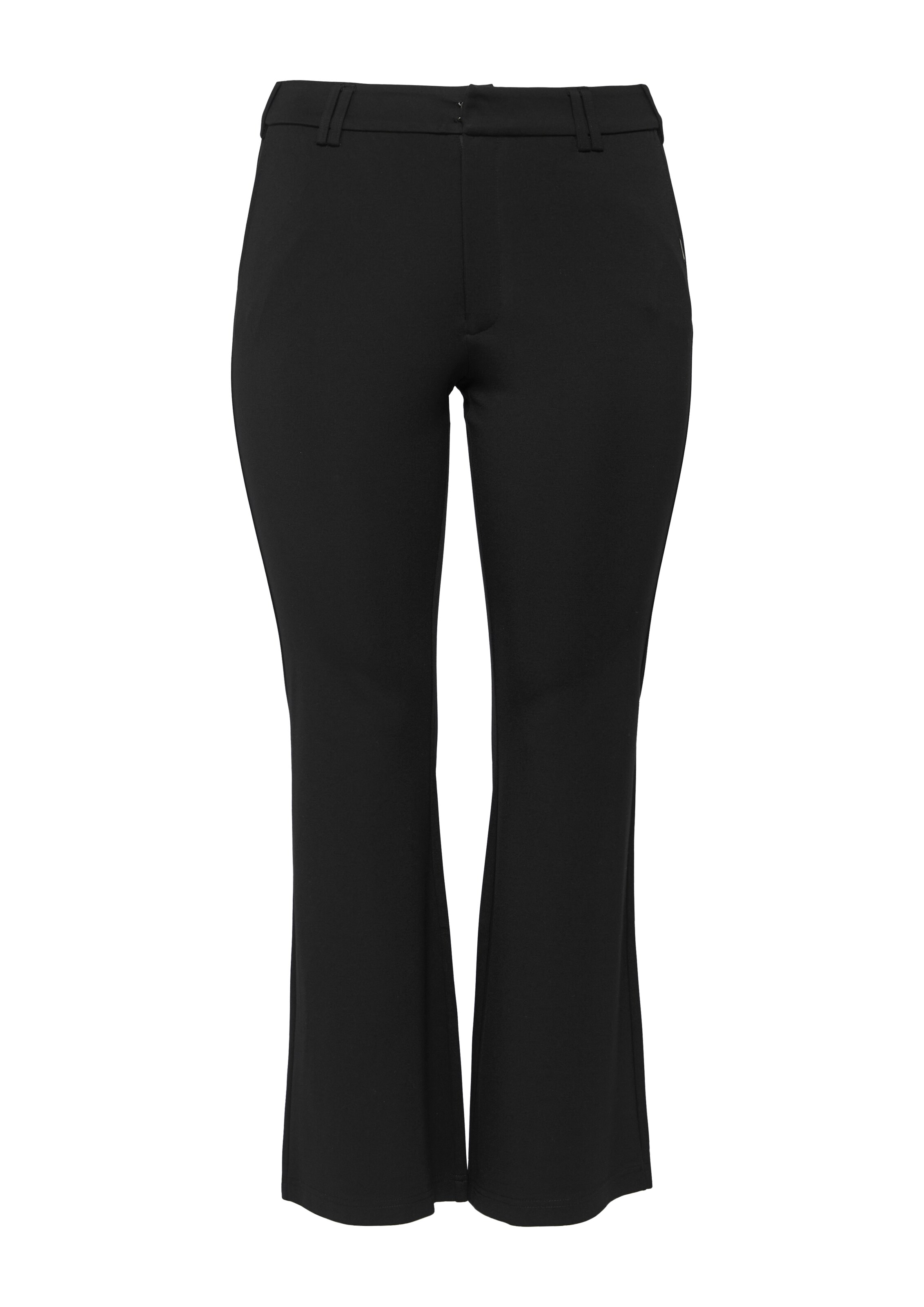 Bootcut Pantalon QS en noir : devant